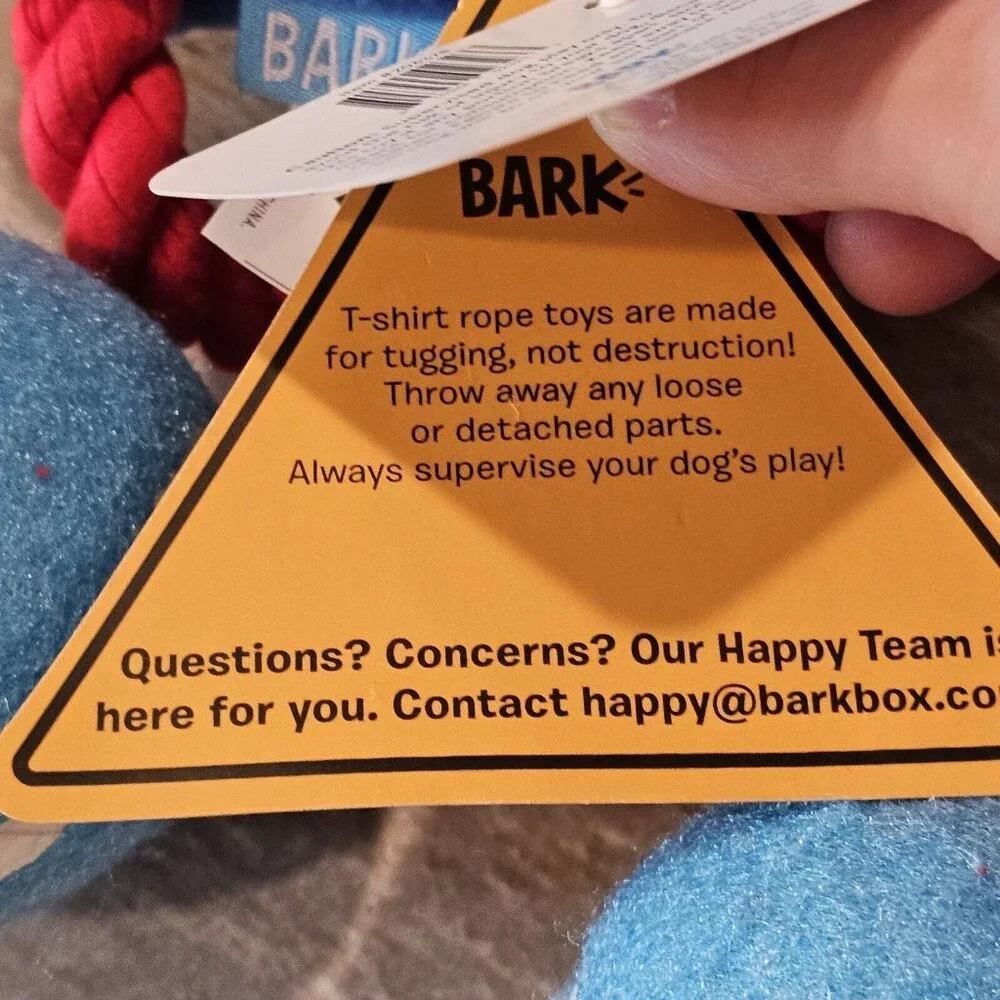 Bark box Dog Toy Janspup Tennis Balls 2 In‎ 1 Interactive Rip Reveal Dog Toy NWT